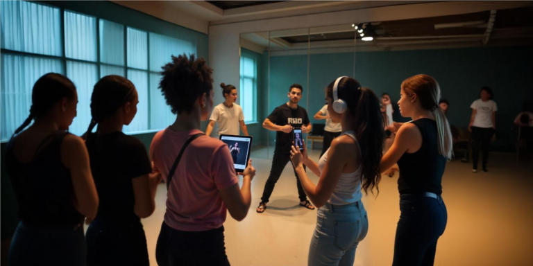 Technology used in dance classes
